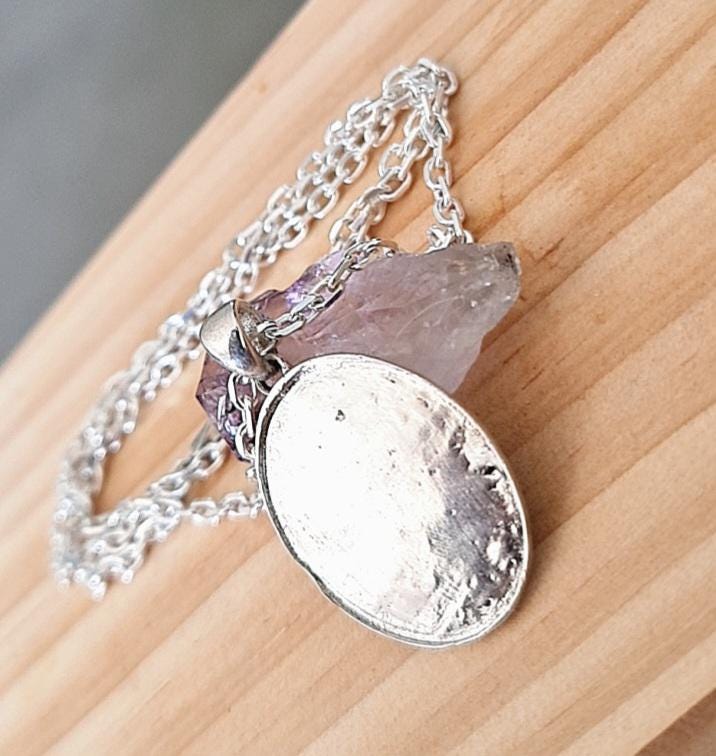 Handmade Santa Muerte Pendant With Intricate Details - A Distinctly Crafted Necklace