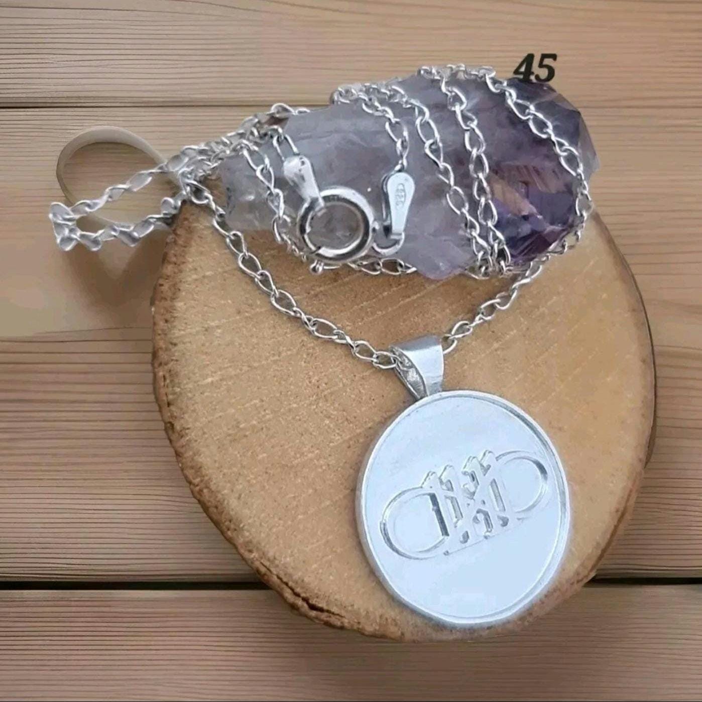 11:11 Angel Number Sterling Silver Pendant - Inspirational Charm