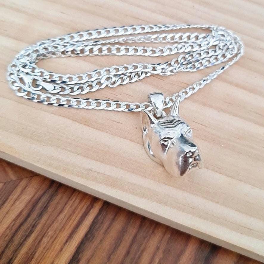 Handmade Majestic Great Dane Pendant: Handmade with Intricate Detailing, Special for Dog Lovers