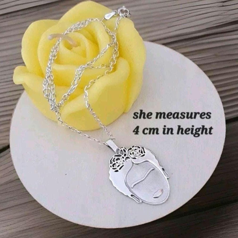Inspired by the iconic Mexican painter charm Artistic modern 925 sterling silver - 4 cm charm