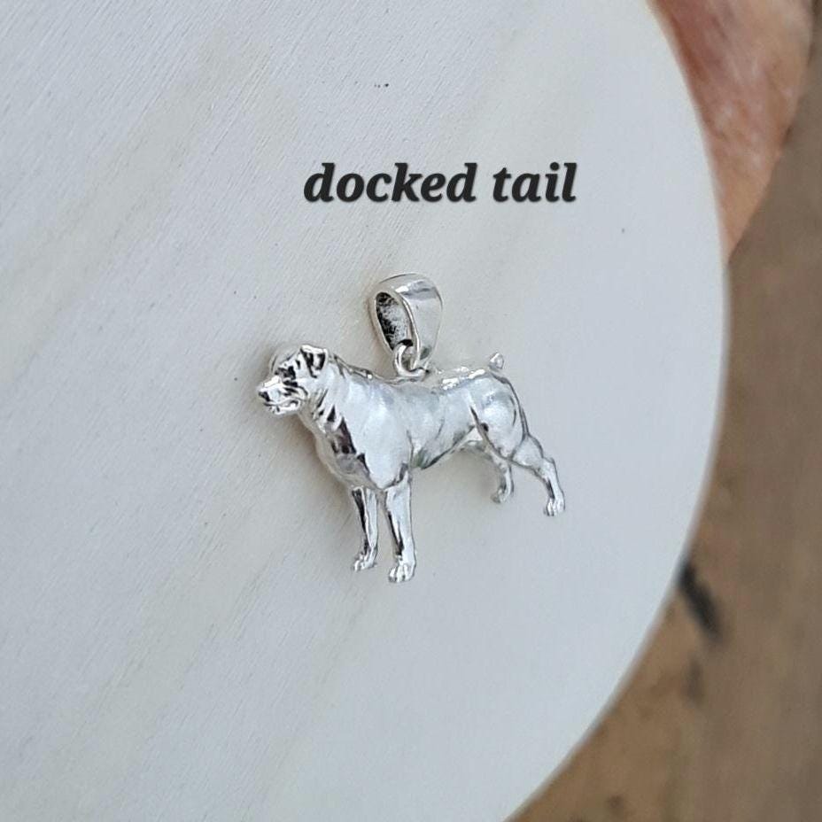 Rottweiler dog figurine pendant- avaliable in 2 design Sculpture -Realistic Dog Model Solid & Sturdy
