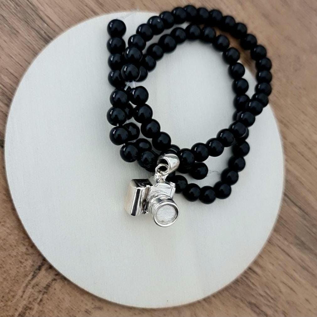 SLR Camera Necklace Handmade -Unisex Statement Piece for photography lovers- Sterling Silver