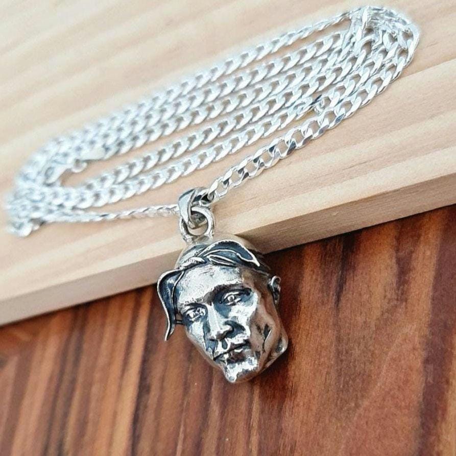Handmade Sterling Silver Rapper Pendant - Gothic Rockstar Jewelry