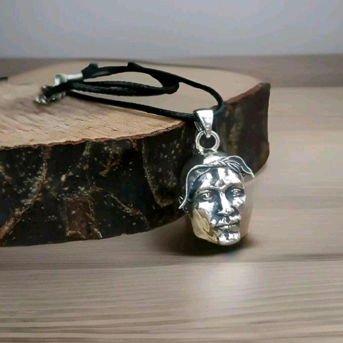 Handmade Sterling Silver Rapper Pendant - Gothic Rockstar Jewelry