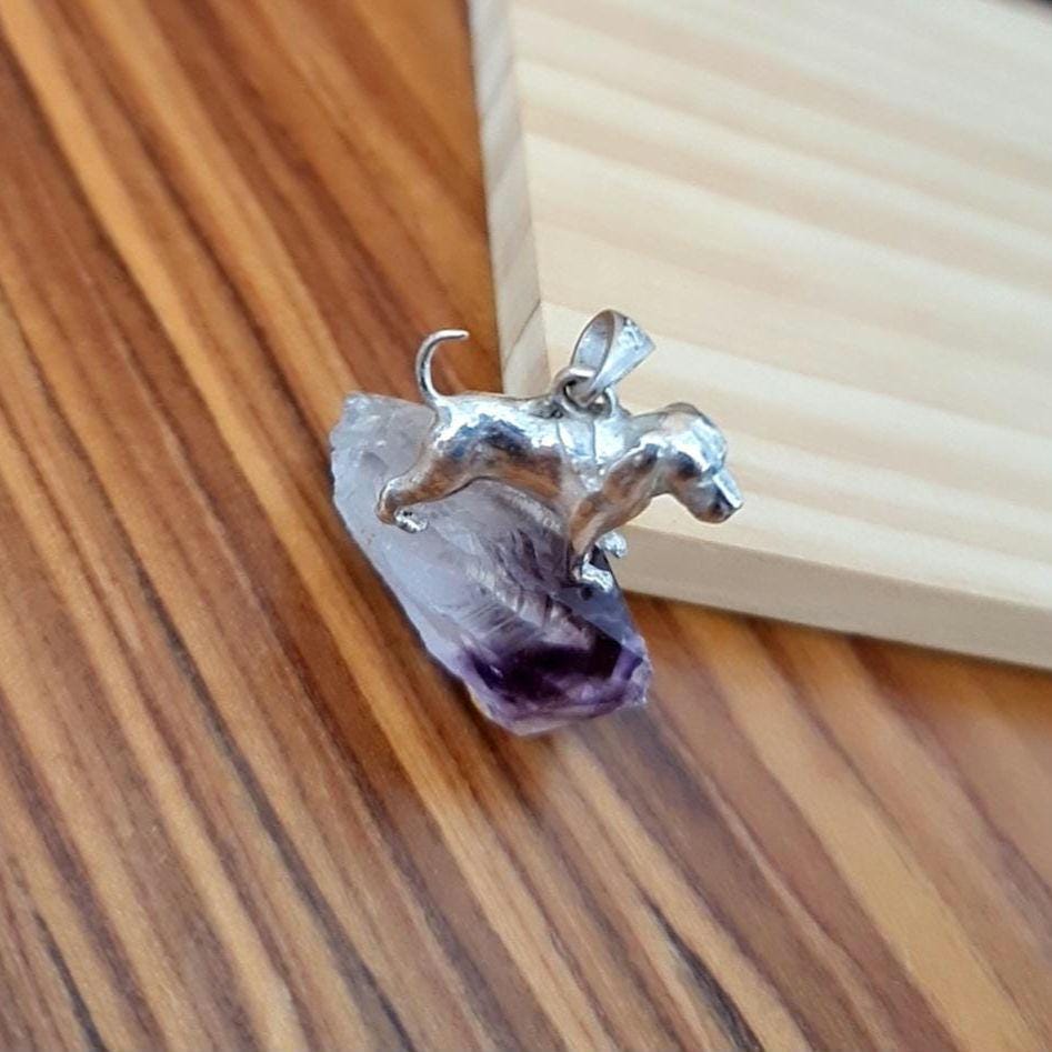 Beagle Figurine Pendant Solid Sterling Silver – Gift for Beagle Lovers –Pet Memorial