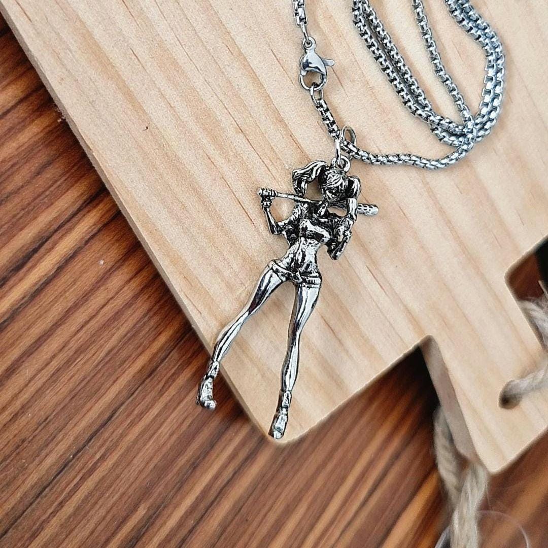 Baseball Girl Necklace Casual Fashion , anime, retro Baseball jewellery