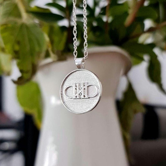 11:11 Angel Number Sterling Silver Pendant - Inspirational Charm