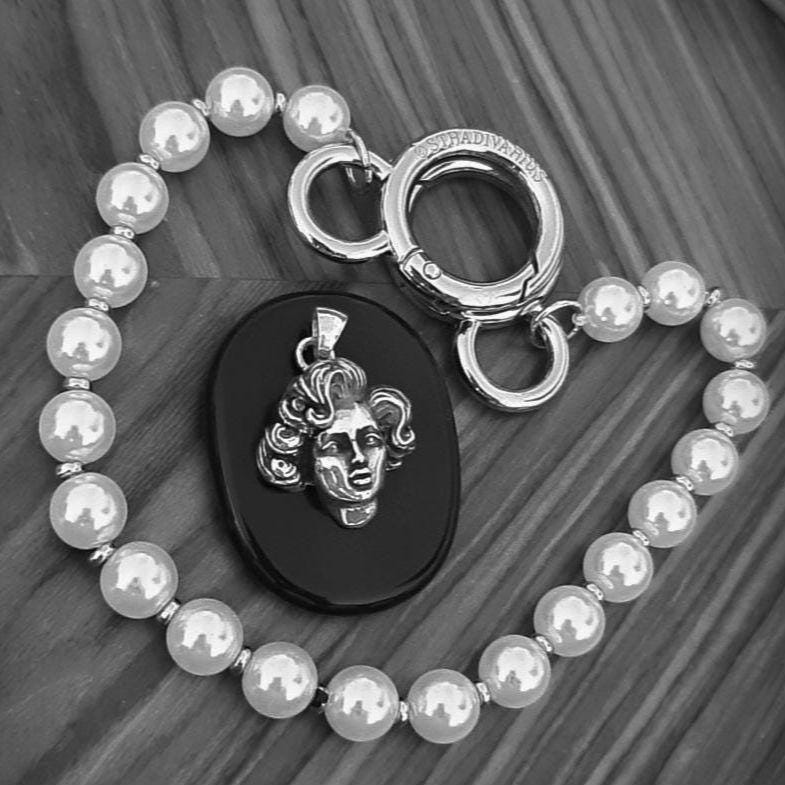 Vintage Sterling Silver Marilyn Monroe Movie Icon Pendant - Handmade 50s Starlet