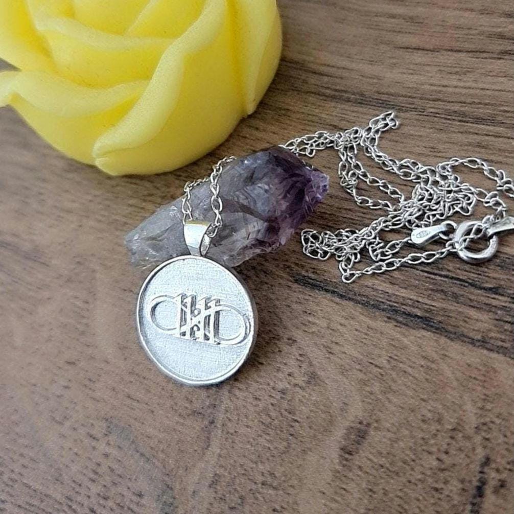 11:11 Angel Number Sterling Silver Pendant - Inspirational Charm