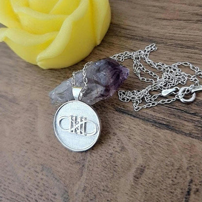 11:11 Angel Number Sterling Silver Pendant - Inspirational Charm