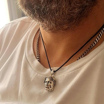 Handmade Sterling Silver Rapper Pendant - Gothic Rockstar Jewelry