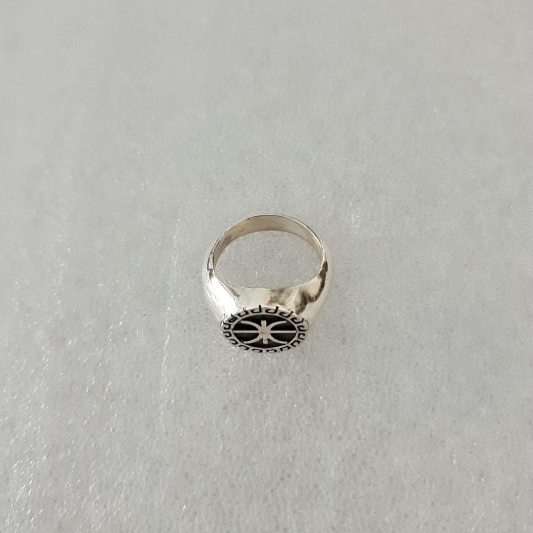 Delfic Epsilon Ring-925 Sterling Silver-Powerful Greek Symbol of Wisdom and Inspiration -