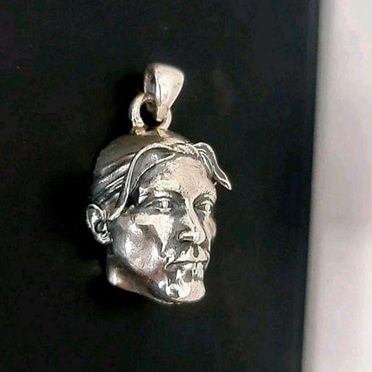 Handmade Sterling Silver Rapper Pendant - Gothic Rockstar Jewelry