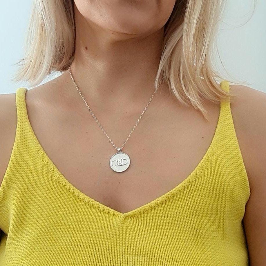 11:11 Angel Number Sterling Silver Pendant - Inspirational Charm