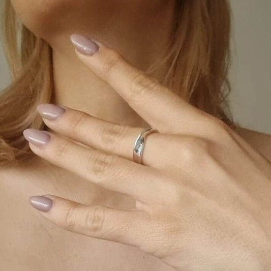 Handmade Sterling Silver Mobius Ring: Minimalist Twisted Band