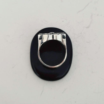 Bullet Revolver Ring - Ammo Signet Ring: Sterling Silver  Bullet Casing, Rebel Biker Style, Magnum Revolver Gun Cylinder Ring
