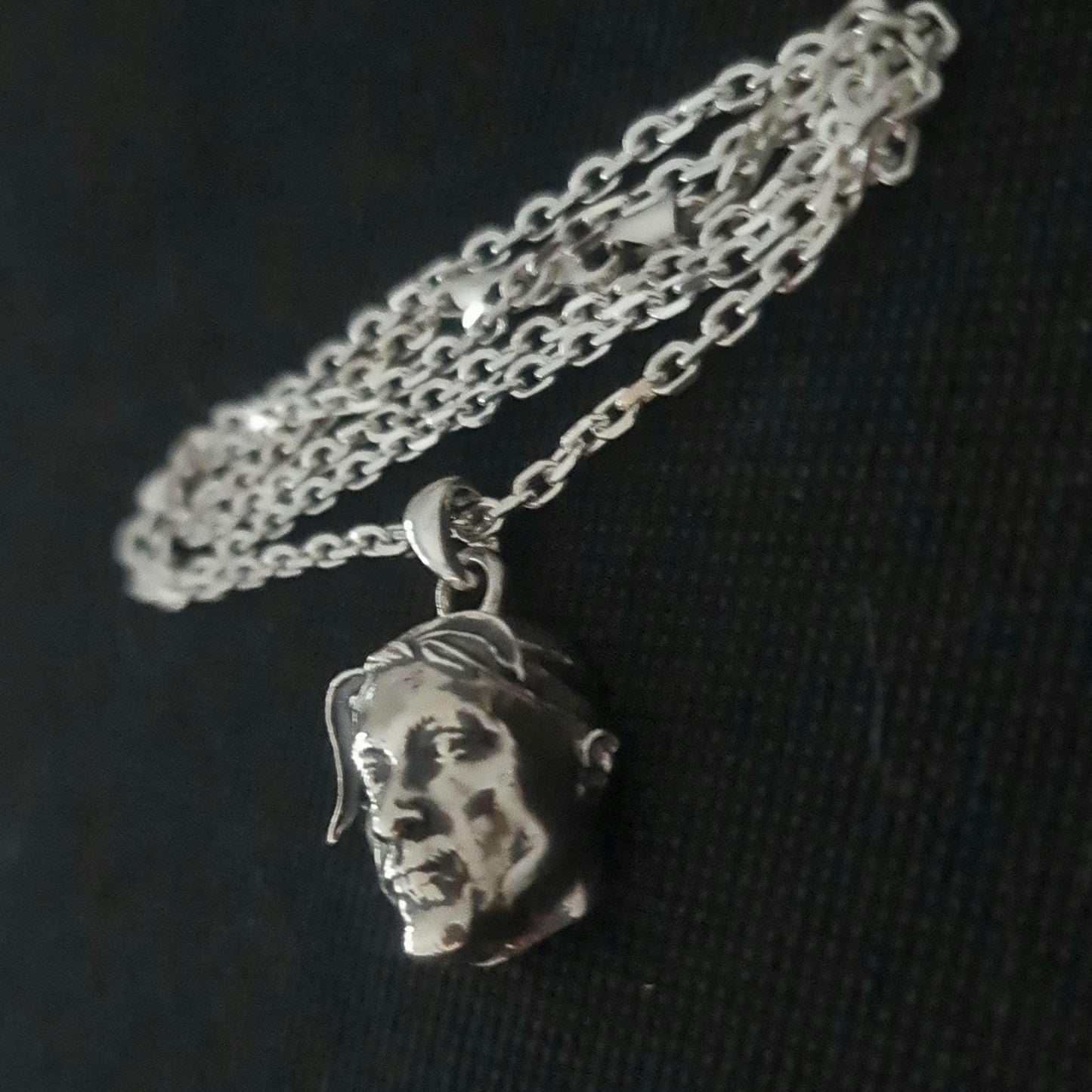 Handmade Sterling Silver Rapper Pendant - Gothic Rockstar Jewelry
