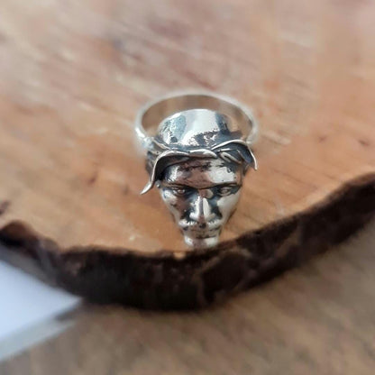Handmade Sterling Silver Tupac Rapper Ring