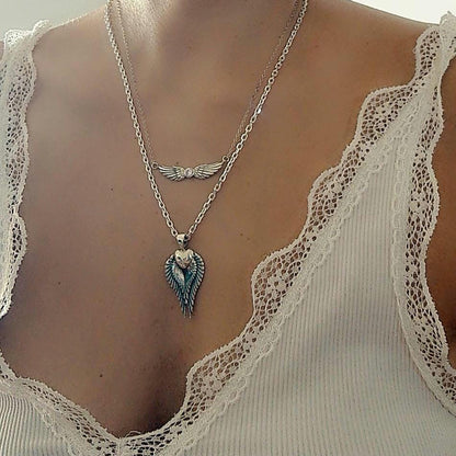 Sterling Silver Angel Wings Charm: Memorial Keepsake, Protection Amulet