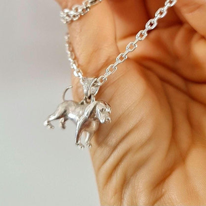 Beagle Figurine Pendant  Solid Sterling Silver –   Gift for Beagle  Lovers –Pet Memorial