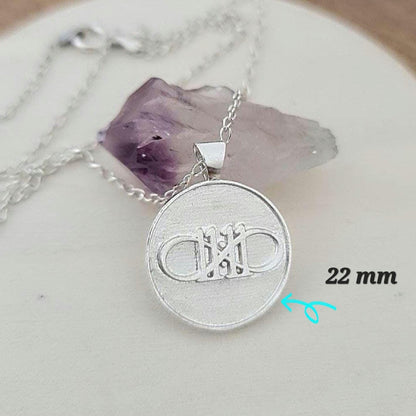 11:11 Angel Number Sterling Silver Pendant - Inspirational Charm