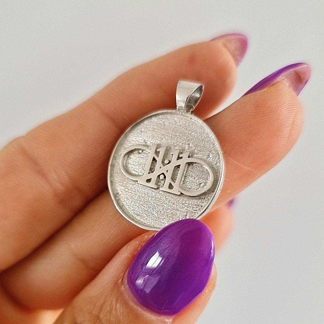 11:11 Angel Number Sterling Silver Pendant - Inspirational Charm