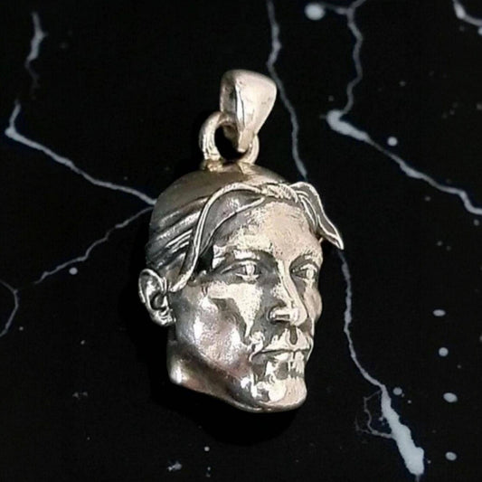 Handmade Sterling Silver Rapper Pendant - Gothic Rockstar Jewelry
