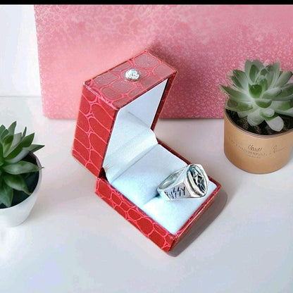Handmade Gothic Sterling Silver "PU**Y LOVER" Ring