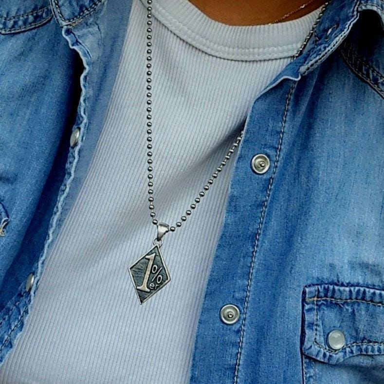 Handmade Rev Up Your Style Pendant - A Bold and Unconventional Biker Pendant